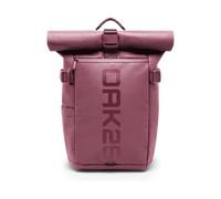 OAK25 Zaino Rolltop da Donna & Uomo Rosso - LumoSense Rolltop Lite | Riflettente a 360°, Ideale per Lavoro e Bicicletta, Scomparto Laptop fino a 16 Pollici, Daypack 19L Volume