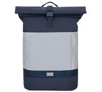 OAK25 Zaino Rolltop Donna e Uomo Blu - Commute M - Zaino da bici riflettente - Alta visibilità e sicurezza - Zaino da bici con scomparto per laptop - Repellente all'acqua