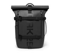 OAK25 Zaino Rolltop Riflettente da Donna & Uomo Nero - Luminite Rolltop - Zaino Roll Top per il Lavoro e la Bicicletta - Scomparto per Laptop fino a 16 Pollici - 23L Riflettente