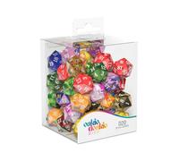 Oakie Doakie Dice D20 Spindown Dice Retail Pack 22 mm Mixed (50)