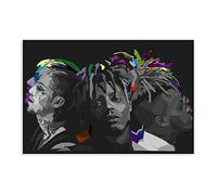 OakiTa Poster su tela, motivo: cantante rap HD, Lil Peep Juice Wrld, decorazione artistica da parete per soggiorno e camera da letto, senza cornice, 50 x 75 cm