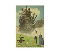 OakiTa Poster su Tela, Motivo: Howl e Sophie, Il Castello in Movimento di Howl, 7, Decorazione per Camera da Letto, Ufficio, Stanza, Regalo, Senza Cornice, 30 x 45 cm