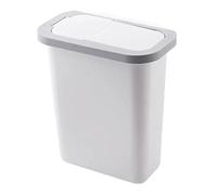 OAKJncjL Cestino da cucina sospeso, Contenitore for spazzatura con coperchio scorrevole for pattumiera da cucina, contenitore for rifiuti appeso alla porta dell'armadio(Wit)