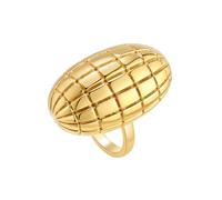 OAKKY 31MM Personalità Creativo Hip Hop Esagerazione Ovale Rugby Texture Modello Signet Anello Uomo in Acciaio Inox Gotico Stile Punk Oro Taglia 22