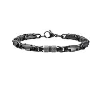 OAKKY Bracciale Intrecciato Spina di Pesce Robusto per Uomo Acciaio Inossidabile Affascinante Versatile Personalità Catena