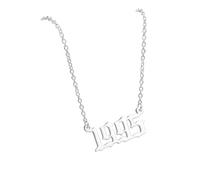 OAKKY Collana per Coppie o Migliori Amici Ciondolo Anno Placcato Oro Gioiello Amicizia Abbinate Regalo Compleanno per Moglie Fidanzata Ricordo Anniversario per Partner Nati Argento 1995
