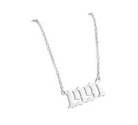 OAKKY Collana per Coppie o Migliori Amici Ciondolo Anno Placcato Oro Gioiello Amicizia Abbinate Regalo Compleanno per Moglie Fidanzata Ricordo Anniversario per Partner Nati Argento 1991