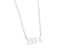 OAKKY Collana per Coppie o Migliori Amici Ciondolo Anno Placcato Oro Gioiello Amicizia Abbinate Regalo Compleanno per Moglie Fidanzata Ricordo Anniversario per Partner Nati Argento 1994