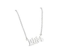 OAKKY Collana per Coppie o Migliori Amici Ciondolo Anno Placcato Oro Gioiello Amicizia Abbinate Regalo Compleanno per Moglie Fidanzata Ricordo Anniversario per Partner Nati Argento 1984