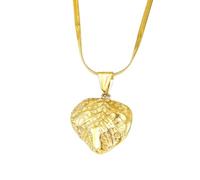OAKKY Collane con Ciondolo Foglia Tropicale Donna con Catena Serpente Minimalista Oro Botanico Cuore - Foglia
