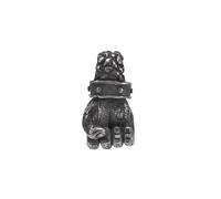 OAKKY Dominante Punk Cool Pugno Chiuso Scheletro Mano Boxe Potenza Fitness Amuleto Pendente Collana Uomo in Acciaio Inox Argento Antico Senza Catena