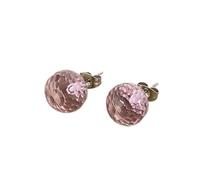 OAKKY Orecchini Vintage Taglio Palazzo Cristallo Tondo Donna Acciaio Inossidabile Classico Elegante Gioielli