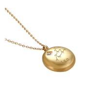 OAKKY Unisex in Acciaio Inox Hip Hop 12 Costellazioni Zodiacale Segno Zodiacale con Ciondolo di Cristallo Rotondo Astrologia Oroscopo Collana Oro Leone