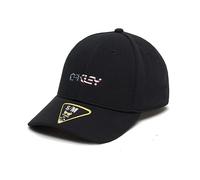 Cappellino Oakley 6 Panel Stretch Metallic nero logo EEUU - L-XL