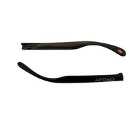Oakley 9013/9374/9006 Frogskins Aste Ricambio Nero Opaco/Logo Argento - 132 mm