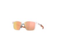 Oakley Unisex OO9430 ACTUATOR SQ 943007 Occhiali da sole O_Matter Trasparente Oro Squadrata Polarizzata