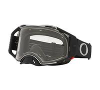 Oakley Airbrake Clear Occhiali da motocross, nero-grigio