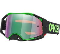 Oakley Airbrake Moto Prizm Occhiali da motocross, Verde/Nero