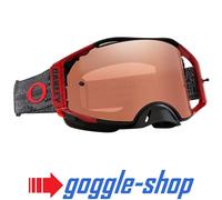 Oakley AIRBRAKE Motocross Occhiali - Nero Flusso/Prizm Lenti Nere