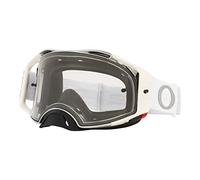 Oakley Airbrake MX Tuff Blocks, occhiali male Bianco/Nero/Grigio Trasparente