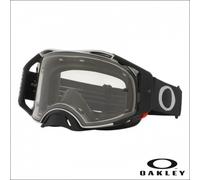 OAKLEY AIRBRAKE MX TUFF BLOCKS BLACK GUNMETAL - Lens Clear