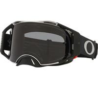 Oakley Airbrake MX Tuff Blocks, occhiali male Nero/Grigio Leggermente Fumé