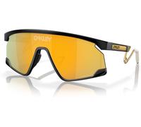 Oakley Uomo Oakley OO9237 BXTR METAL 923701 Occhiali da sole O_Matter Nero Oro Maschera Normale Prizm