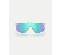 Oakley - Bxtr - Occhiali da sole a mascherina trasparenti con lenti blu specchiate-Trasparente L