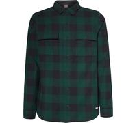 Oakley - Camicia a quadri - Bear Cozy Flannel Hunter Green/Black Check per Uomo - Taglia S - Verde