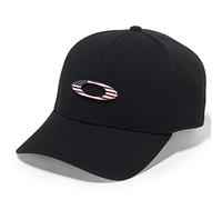 Oakley, cappellino con visiera da uomo Nero black/american flag