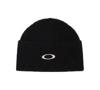 Oakley - Cappello in stile Docker - Ellipse Ribbed Beanie Blackout per Uomo - Nero