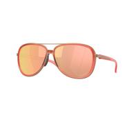 Oakley Donna Oakley OO4129 SPLIT TIME 412930 Occhiali da sole Metallo Rosa Oro Rotonda Normale