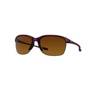 Oakley Donna OO9191 UNSTOPPABLE 919103 Occhiali da sole O_Matter Viola Marrone Squadrata Polarizzata Sfumata