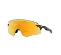 Oakley Encoder, Occhiali Uomo, Carbonio Opaco/Prizm 24 K, Taglia Unica