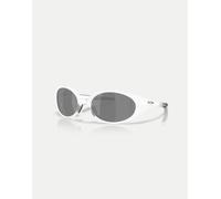 Oakley - Eye Jacket™ Redux S ollection - Occhiali da sole polarizzati rettangolari opaco trasparente con lenti a specchio nere S