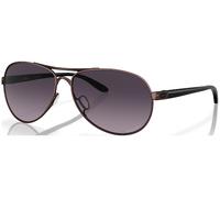 Oakley Donna OO4079 FEEDBACK 407948 Occhiali da sole Metallo Rosso Grigio Rotonda Normale Sfumato