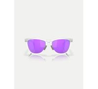 Oakley - Frogskins™ Range - Occhiali da sole rotondi trasparenti opachi con lenti viola specchiate-Trasparente L