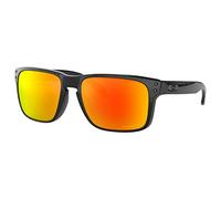 Oakley Holbrook 9102f1 Occhiali da Sole, Grigio (Polished Black), Taglia Unica Uomo
