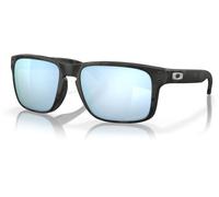 Oakley Holbrook Deep Water Polarized, occhiali da sole male Opaco Nero/Grigio Chiarobau-Fumé