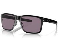 Oakley Holbrook Metal Grey, occhiali da sole male Nero Opaco Leggermente Fumé