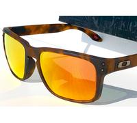 Oakley HOLBROOK Opaco Tartaruga Lenti Ruby Polarizzate Occhiali da Sole 9102