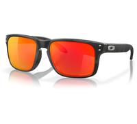 Oakley Holbrook Ruby, occhiali da sole male Opaco Nero/Grigio Arancione/Rosso A Specchio