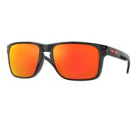Oakley Uomo Oakley OO9417 HOLBROOK XL 941708 Occhiali da sole O_Matter Nero Rosso Squadrata Polarizzata Prizm