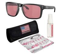 OAKLEY HOLBROOK XL OO9417 - Occhiali da sole quadrati con kit ufficiale, Nero opaco, 59 mm