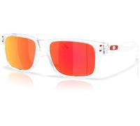 Oakley Holbrook XXS Ruby, occhiali da sole per giovani male Trasparente Arancione/Rosso A Specchio