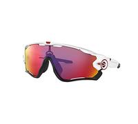 Oakley Sonnenbrille Jawbreaker Occhiali da Sole, Bianco (Blanco Brillo), 0 Unisex-Adulto