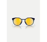 Oakley - Kylian Mbappé Signature Series Hstn - Occhiali da sole rotondi blu navy/blu trasparente con lenti oro a specchio polarizzate M