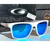 Oakley LEFFINGWELL Bianco Opaco Lenti Blu Polarizzate Occhiali da Sole 9100
