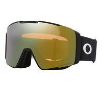 Oakley Line Miner Pro - Maschera da neve, cinturino nero opaco con lente Prizm Sage Gold Iridium, L