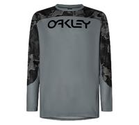 Oakley Maglia a Maniche Lunghe Maven Coast da Uomo, Metallo Camo Nero, L